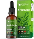 Artichoke Leaf Extract Picături lichide 2000mg (Cynara scolymus L.) Suplimentul plantei Absorbs mai bine decât capsulele, 1 lună de aprovizionare, 84 Serviri, Tinctură fără alcool - 2 Oz, Pachet de 1