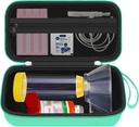 Caz de călătorie Hard pentru Inhalator Astm, Spațiu inhalator Caz pentru copii și adulți, Măști, Accesorii Astm cu Mesh Pocket pentru Medicină și Alte Accesorii, Verde (NUMAI CASE)