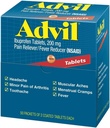 Advil Ibuprofen, 200 mg, 50 Pachete de 2 comprimate filmate (pachet de 4)