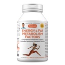 ANDREW LESSMAN Energy and Fat Metabolism Factors 180 Capsule - Promovează Optimum Fat Burning and Energy Metabolism, cu Carnitina, Ceai Verde, Guarana, Ginseng, B-Complex. Capsule uşor de înghiţit