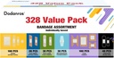 Variety Bandages Pack,328ct Asortate Bulk Dimensiuni diferite, Forme & Caracteristici 