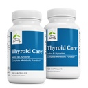 Terry natural de îngrijire tiroidiană - Immune Health & Energy Support Formula - Supliment nutriţional cu iod pentru suport de sănătate tiroidiană - Supliment de wellness cu L-Tyrosine - 120 capsule (Pachet de 2)
