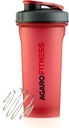 AGARO Magnum Shaker Sticla, 750 Ml, Steel Shaker Ball, Sipper Sticla Ideal pentru proteine, BPA gratuit, Leakproof, Red