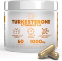 Vârf Revival-X Turkesteron Tongkat Ali Supliment (500mg Ajuga Turkestanica + 250mg Tongkat Ali) 60 Capsules-Turkesteron Supliment 1000mg - Muscle Force & Recovery Support - Made in the USA