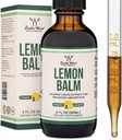 Double Wood Supplements Organic Lemon Balsam Tincture - pentru Digestion & Relaxation 590mg - 2FL OZ, 120 Serviri (Better Absorbed Than Capsules, Great for Lemon Balm Tea)