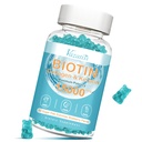 Gume de biotina si colagen cu B12, piele de par si unghii vitamine gume pentru cresterea parului, luminos piele si unghii puternice - aroma de afine, zahar gratuit, 60 Ct