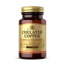 Solgar Cupru Chelated, 100 comprimate - esential pentru formarea de colagen - forma foarte biodisponibila - Suporturi tesut Connectiv - non-GMO, Vegan, Gluten gratuit, lactate gratuit, Kosher - 100 Serviri