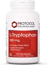 Protocol pentru echilibru de viață - L-triptofan 500 mg - 120 Veg capsule