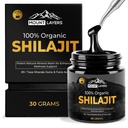 Silajit Pure Resin cu acid fuzelian - Himalayan Shilajit pentru bărbați și femei cu 85+ Trace Minerale - Sprijină Metabolism - Sănătate osoasă și sistemul imunitar - 500mg - 60 Servings - 30g Jar