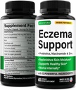 Greenford Eczema Tratamentul si Suportul pentru Relief Natural - Made in USA - Vitamine Skin & Herbals pentru Eczema, Acnee, Psoriazis, Tratament Rosacea cu Zinc, Niacinamidă & Probiotice - 60 capace