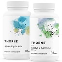 THORNE - Suport antioxidant pentru nervi Duo - Acid alfa-lipoic & Acetil-L-Carnitină Bundle - 60 Servings