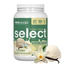 Pescience Select Pudra de proteine Vegan, Pe bază de plante praf de proteine, Amazing Gust, Smooth Texture, Pea and Brown Rice Blend, Dairy Free, Lactoză gratuit, Gluten gratuit - Vanilla Indulgence, 27 Serviri