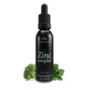 Complex de zinc - 30 Serviri, 2oz, Aroma de menta, Aroma de zinc lichid Vegan picături de zinc sulfate Plus Trace Minerale pentru suport sistem imunitar zilnic