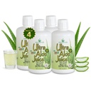 Miracolul lui Aloe Ultra Aloe Vera Juice, 1 Qt. 4 Pack, Whole Leaf, Pure, Filtrate, Certificate pentru conținut și puritate (Gallon)
