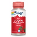 Solaray Pure CoQ10 100mg cu Hawthorn Berry, Antioxidant Formula cu CoEnzyme Q10 și vitamina E pentru Cellular Energy and Heart Health Support, Lab Verified, 60 Day Guarantee, 30 Servings, 30 Capsule