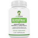VitaMonk GlycoTraxTM GPLC Sticluță foarte mare - 120 capsule de înaltă absorbție Glicină Propionil-L-Carnitină fără fildere artificiale - Suplimentul la Glicină Propionil L Carnitină