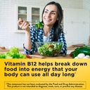 Nature Made Energy B12 1000 mcg, Supliment alimentar pentru suport metabolic energie, 150 Gummies, 75 zile de aprovizionare (Pachet de 2)