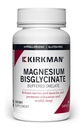 Kirkman - Bisglicinat de magneziu Chelate bufet - 180 capsule - Relaxează nervi și mușchi - promovează somn odihnitor - hipoalergic