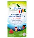 TruBiotice Probiotice pentru copii Digestive & Immune Health Support, Sugar-Free Chewable Kids Probiotic pentru a ajuta la mentinerea o burtica sanatoasa, aroma naturala de capsuni, 30 tablete