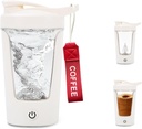 Electric Shaker Sticla, Proteina portabila, Cupa Mixer, Agitator USB C pentru Shake-uri de proteine netede, BPA-Free, Tritan, 450ml, 16oz, Cupa Stir, 500mAh Reîncărcabil
