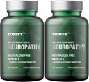 Neuropatie Blend nutritional pentru Nervi Discomfort Relief, cu 600 mg Alpha Acid Lipoic -Benfotiamină, maximum de rezistență vitamine naturale nervoase, de încredere pentru picioare, mâini, degete, picioare deget