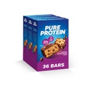 Baruri de proteine pure, proteine mari, gustări nutritive pentru a sprijini energia, zahăr scăzut, gluten gratuit, Chip ciocolata Chewy, pachet de 36