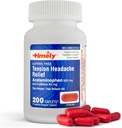 Timp - 200 Caplete - Tensiune Dureri de cap și durere Relieiver cu Acetaminofen 500 mg și Cafeina 65 mg Putere suplimentară pentru cap, gât, umăr și durere de corp Reliever, aspirina gratuit - Made in USA