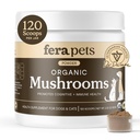 Fera Animale de companie supliment ciuperci pentru câini și pisici cu Turcia Coada - USDA Organic - Suport cognitiv și imun - Îmbunătățește funcția ficatului - Sprijină un gust sănătos - pulbere - 120 Scoops