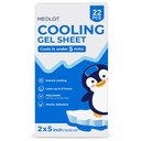 LotFancy Fever Patch pentru copii, 22 foi, Reducator de febră, Pad-uri de răcire pentru copii, Gel Cool Patch pentru febră, Relief de cap, 4.7 x2 Inch