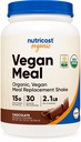Nutricost Organic Vegan Masă de înlocuire Shake pulbere (Chocolate) - certificate USDA Organic, Vegan, și Gluten gratuit