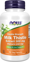 ACUM Alimente Suplimente, Silymarin Milk Thistle Extract 300 mg cu Artichoke și Dandelion, Dublu Putere, Sprijină Funcția hepatică*, 100 Veg Capsule