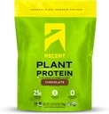 Pudră de proteine pe bază de plante de ascensiune - Proteină Vegană fără lactate, Zero Ingrediente artificiale, Soy & Gluten gratuit, fără zahăr adăugat, 4g BCAA, 2g Leucine - Ciocolată, 18 Serviri