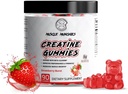 Musculare Munchies Create Chewable Gummies pentru bărbați și femei-infuzat cu Beta Alanine-5g de Creatină Per Serving-Crește puterea, Rezistență, & Recovery-Vegan, NonGMO (Strawberry Burst)