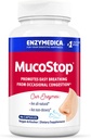 Enzymedica, MucoStop, Natural Enzyme Supplement, Relieves Seasonal or Occasional Congestion, Supports Easy Breathing, 96 Count