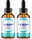 NutraRize (Pache of 2 24 Burn Drops, All-Natural 24Burn Liquid Supplement, Official Nutritional Formula to Support a Healthy and Active Lifestyle, Gotas Reviews (60 Servings)
