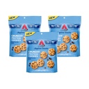 Atkins Bite-Sized Prăjituri cu proteine crocante, Ciocolată Chip, 8g Proteine, 4g Fibră, 1g Net Carb, 1g Zahăr, Keto Friendly, 3 pungi (5 Serviri per sac)