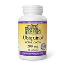 Factori naturali Ubichinol 200 mg - Sprijină Heart Health & Natural Vitality - Antioxidant Supplement with Superior Absorbtion - Energy Support with Flaxseed Oil - 60 Softgels (60 Servings)