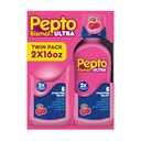 Pepto Bismol lichid Ultra pentru greață, arsuri la stomac, indigestie, stomac supărat și diaree - 5 Symptom Rapid Relief, Cherry Flavor 12 oz (Pachet de 3)