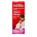 Tylenol pentru copii Medicament suspensie orală, Kids' Liquid medicine Durere Reliever & Fever Reductor pentru Rece + Flu Simptome, Aspirină-, Ibuprofen- & Alcool - gratuit, Gumă de mestecat, 4 fl. oz