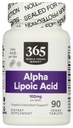 365 de Whole Foods Market, Alpha Lipoic Acid 100mg, 90 Count