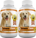Uimitor Turmeric pentru câini Curcumin Pet Antioxidant, Elimină inflamația durerii articulare, 120 Chews