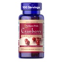 Puritan's Pride Premium Cranberry Fruit Concentrat 252mg (12,600mg echivalent) cu vitaminele C și E, Dietary Supplement for Immune System Support, 100 Rapid Release Softgels