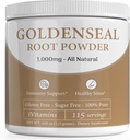 Pulbere de focă de aur - pulbere de focă de aur pentru sinus - auriu - Echinacea Goldenseal - Root - Golden Seal - Goldenseal Root Powder Organic - 1000 mg per Servire - 115 Serviri