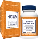 Vitamina Shoppe Probiotic Release întârziat 30 Miliarde - cu 10 tulpini probiotice pentru a sprijini Digestive, Immune & Vaginal Health sau Yeast Imbalance - Stabile de valabilitate (30 Veggie Caps)