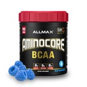 ALLMAX AMINOCORE BCAA Powder for Workout Muscle Recovery & Creşterea rezistenţei - Sugar Free, No Fillers 8.18 Grams Bcaas Amino Acids, B Vitamine pentru femei şi bărbaţi- 90 Serviri 