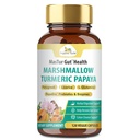 Ecologic Veda Marshmallow Turmeric Gut Supliment - Digestion Health, Leaky Gut Repair & Cleanse Support - Papaya Digestive Enzime, Prebiotice, L-glutamine, Green Banana, Psyllium Husk - 120 Capsule