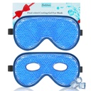 BeeVines Cooling Ochi Masca, 2 Pack XL Jumbo Dimensiune Congelator Gel Măști ochi pentru ochi pufos Face, Ice Eye Mask, Rece & Cald Compress, Frozen Ice Pack pentru Chirurgie post-ochi și alergii (Navy Blue)