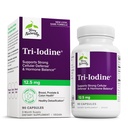 Terry Natural Tri-Iodine - Suport Sănătate tiroidiană - SIDA Echilibru hormonal cu iod molecular din Kelp - Caracteristici Iod de potasiu și iod de sodiu - Brain & Energy Support - 12,5 mg, 90 capsule