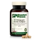 Proces standard B Vitalitate cu Coq10 - Suplimentul de sănătate celulară cu Biotină, Vitamina B12 & Folat - Vegan, Gluten-Free & non-Dairy - 90 capsule (30 Servings)