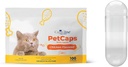 Capsuline PetCaps Dimensiune 3 capsule goale de Gelatină pentru pisici de toate etapele vieții, pui arostat - 100 Conte